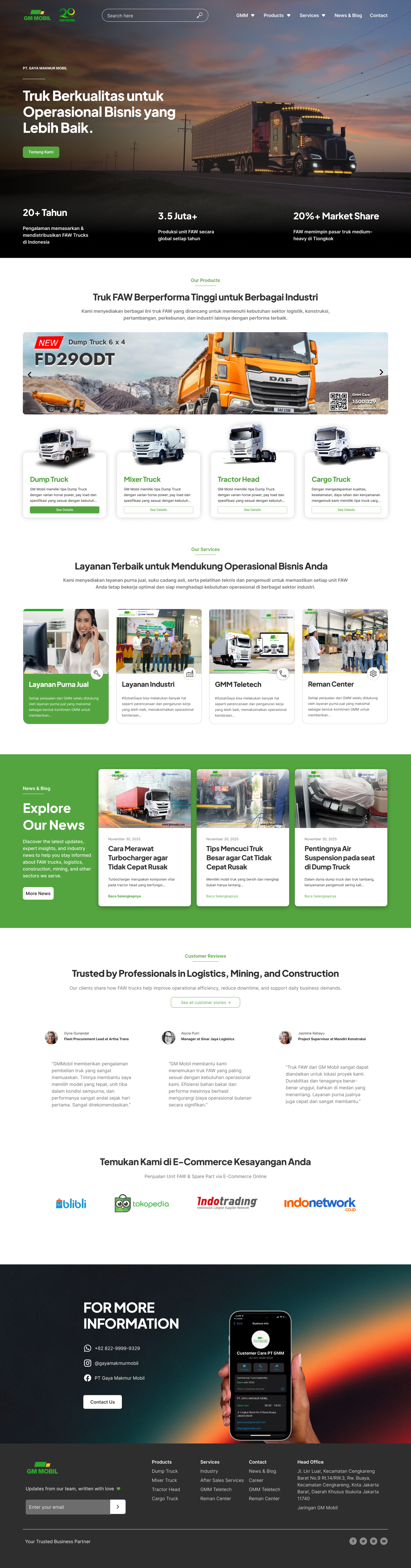 GMM Mobil website mockup 1