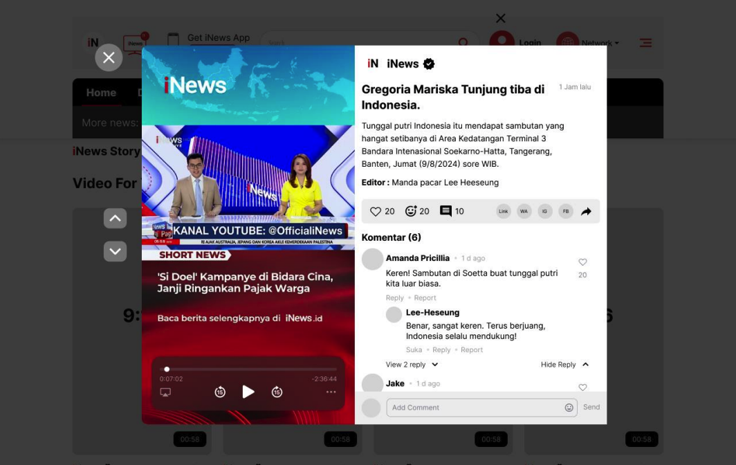 Context, playback, and interaction stay on one page.