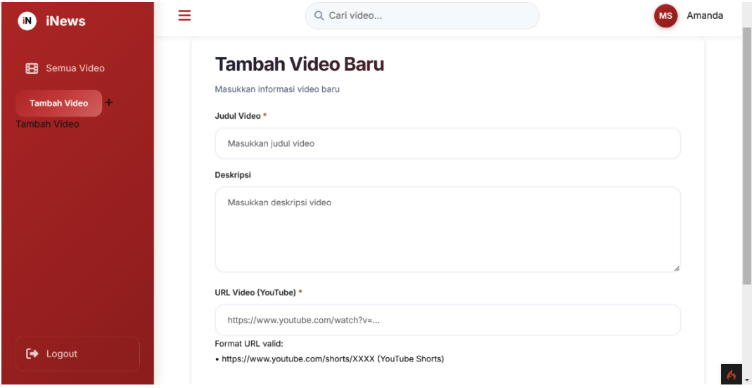 A structured path from YouTube upload to iNews publication. supporting interface