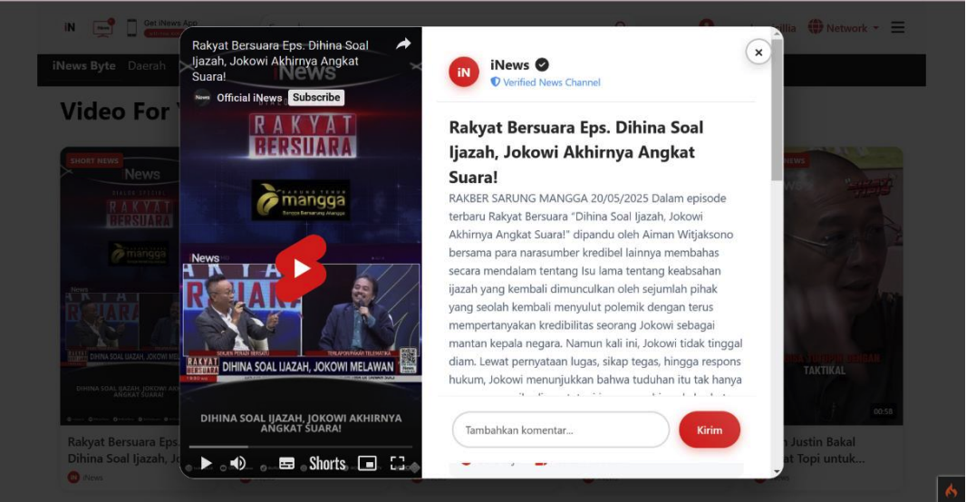 Familiar portal patterns make short video easy to browse. supporting interface